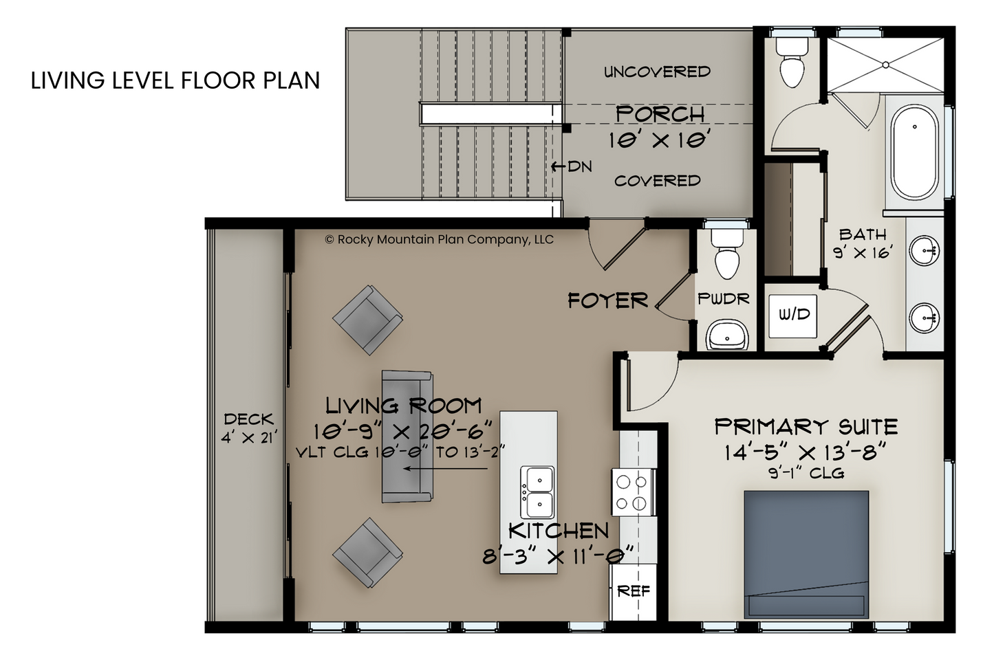 Contemporary-Carriage-House-Plan-Living-Level-Floor-Plan-Rocky-Mountain-Plan-Company-Scarlet-Avens