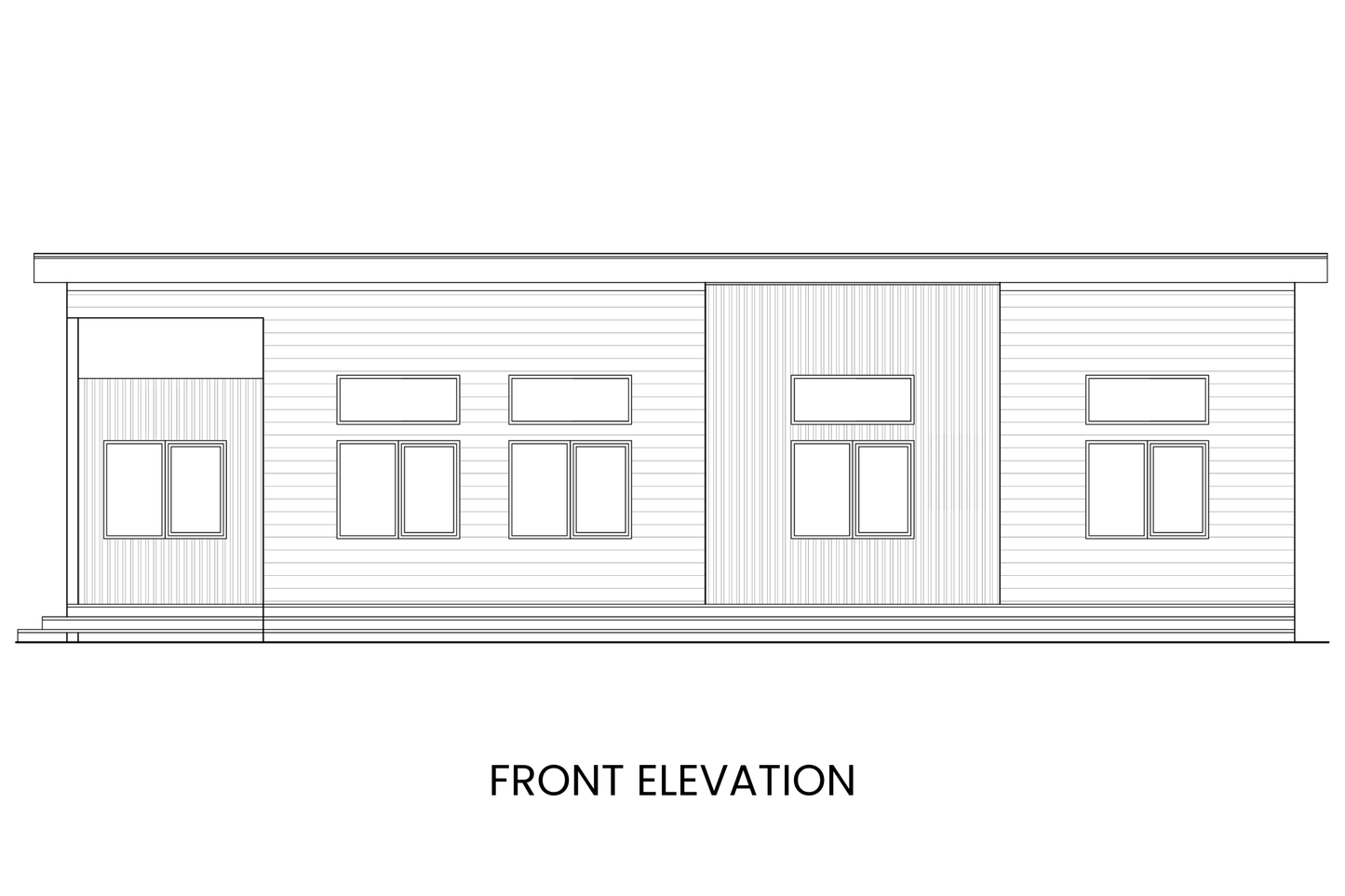 Contemporary-Tiny-Home-Plan-Front-Elevation-Rocky-Mountain-Plan-Company-Snapdragon