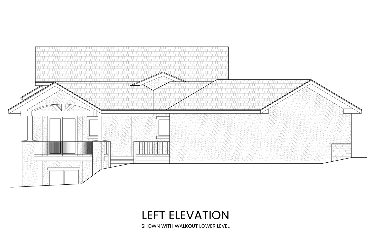 Country-Craftsman-Lodge-Plan-with-Lower-Level-Expansion-Suited-For-Wide-Lots-Left-Elevation-Rocky-Mountain-Plan-Company-Boreas-Pass