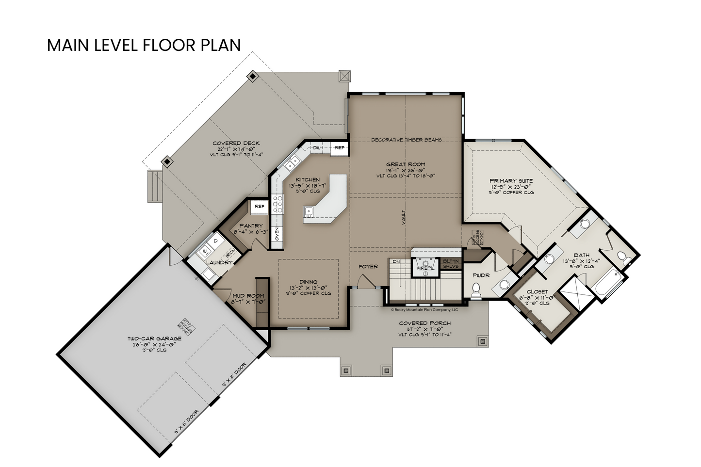 Country-Craftsman-Lodge-Plan-with-Lower-Level-Expansion-Suited-For-Wide-Lots-Main-Level-Floor-Plan-Rocky-Mountain-Plan-Company-Boreas-Pass