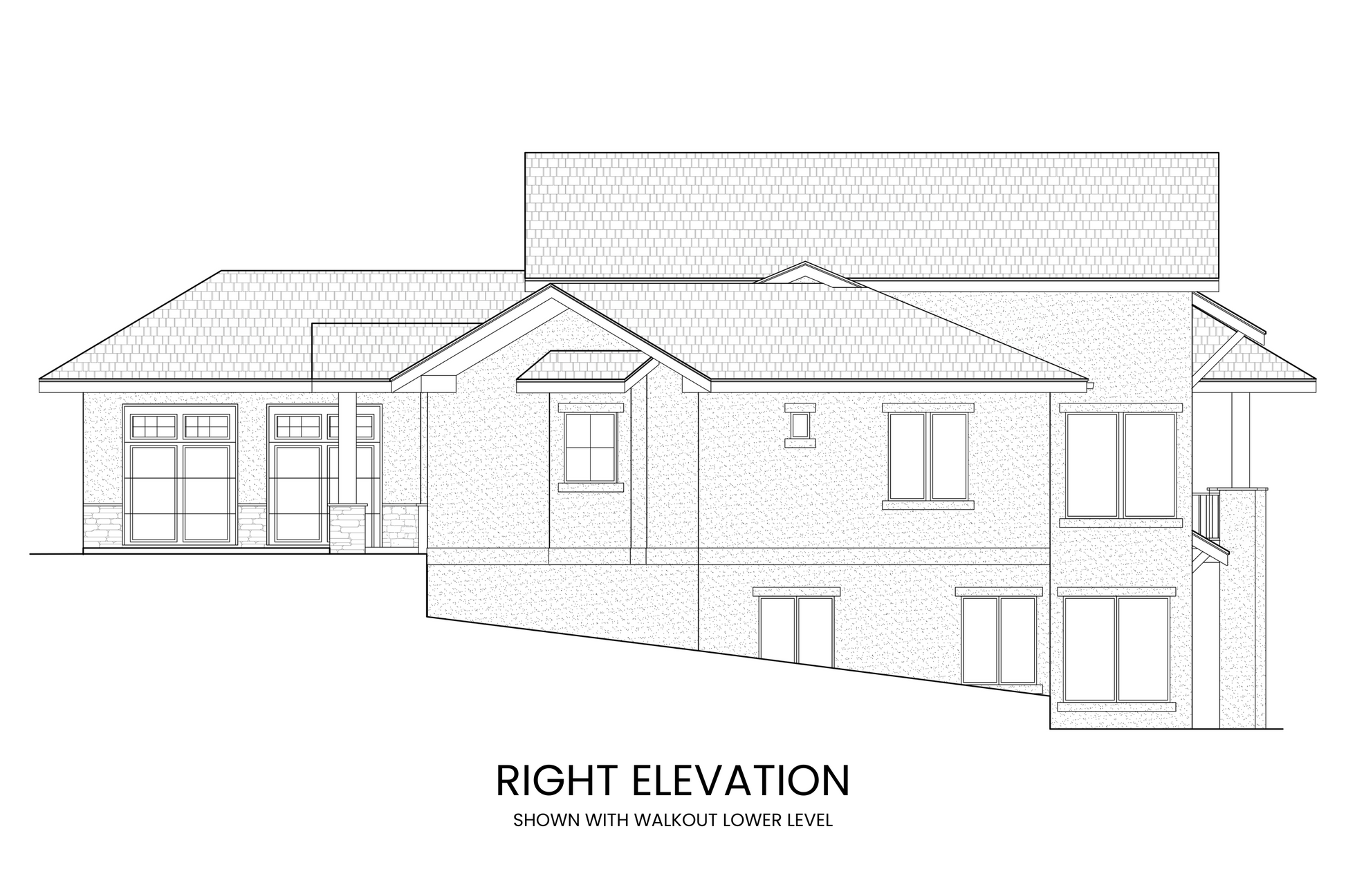 Country-Craftsman-Lodge-Plan-with-Lower-Level-Expansion-Suited-For-Wide-Lots-Right-Elevation-Rocky-Mountain-Plan-Company-Boreas-Pass