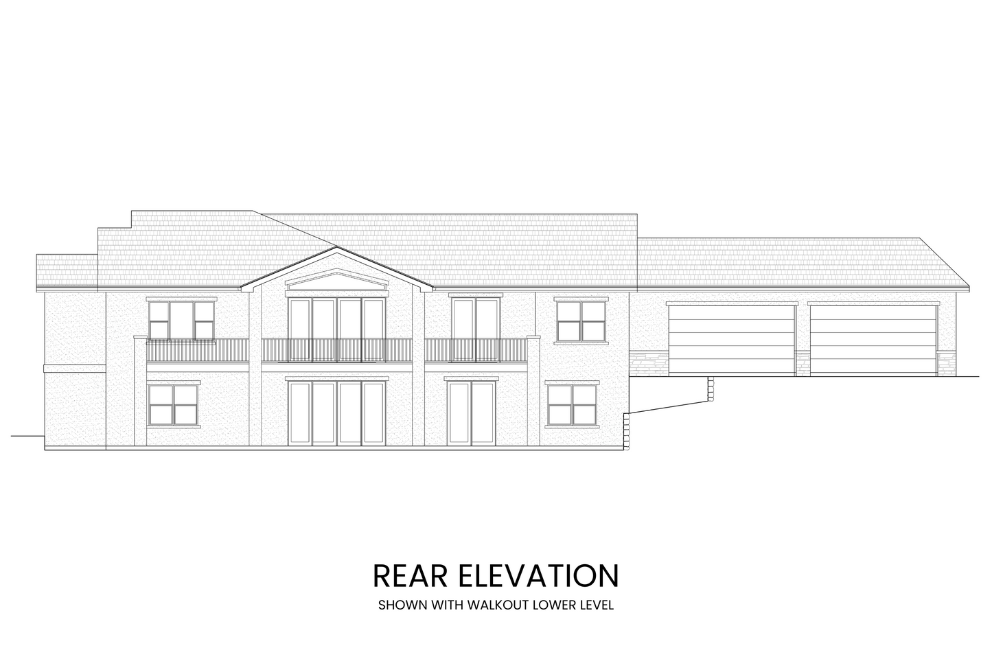 Craftsman-Lodge-with-Six-Bedrooms-for-Acreage-Rear-Elevation-Rocky-Mountain-Plan-Company-Box-Elder