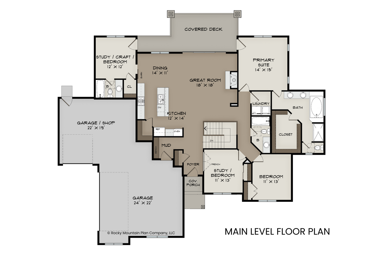 Four-Bedroom-Modern-Farmhouse-Ranch-Plan-Main-Level-Floor-Plan-Rocky-Mountain-Plan-Company-Beech
