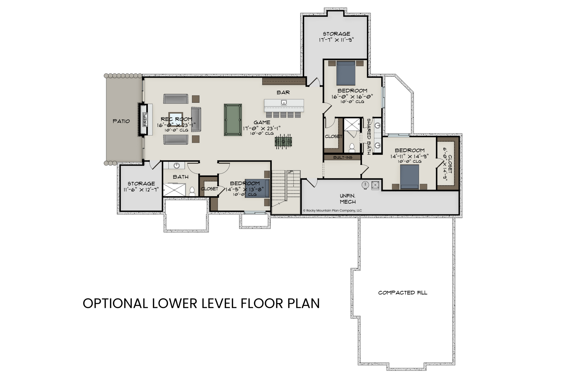 Luxurious-House-Plan-with-Gourmet-Kitchen-and-Working-Pantry-Lower-Level-Floor-Plan-Rocky-Mountain-Plan-Company-Stanley-Peak