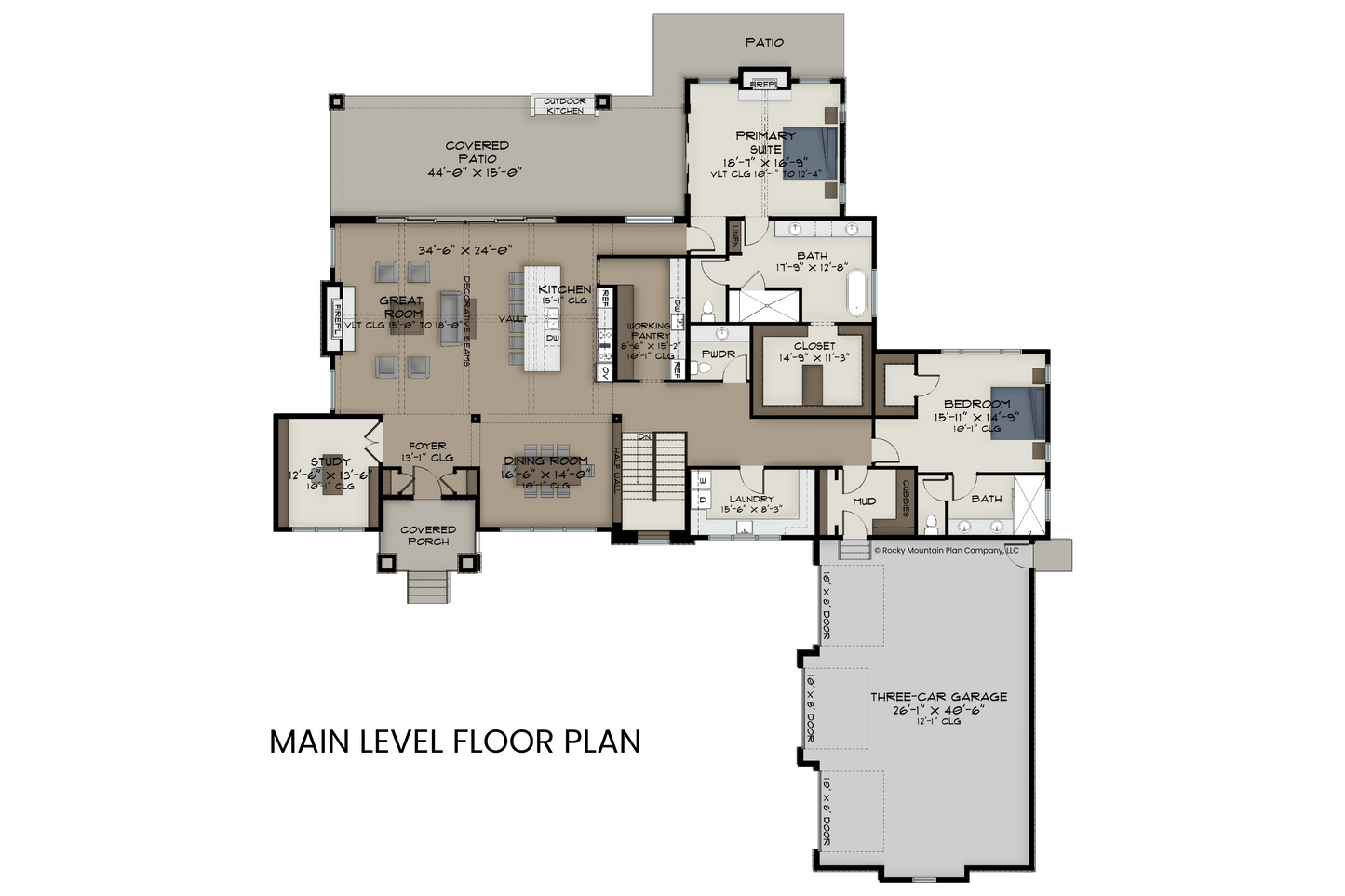 Luxurious-House-Plan-with-Gourmet-Kitchen-and-Working-Pantry-Main-Level-Floor-Plan-Rocky-Mountain-Plan-Company-Stanley-Peak