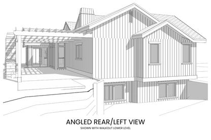 Luxurious-Modern-Farmhouse-Plan-with-RV-Garage-Rear-Left-View-Rocky-Mountain-Plan-Company-Prickly-Rose