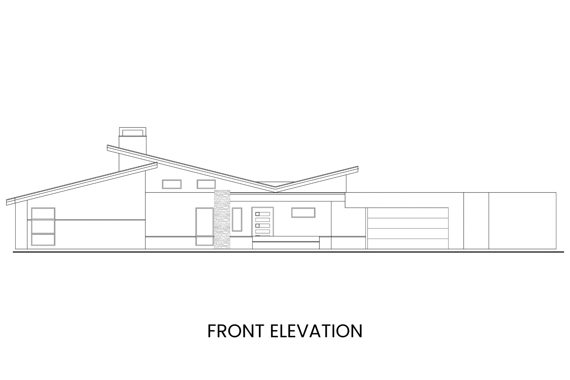 Mid-Century-Modern-Ranch-House-Plan-Front-Elevation-Rocky-Mountain-Plan-Company-Sunflower