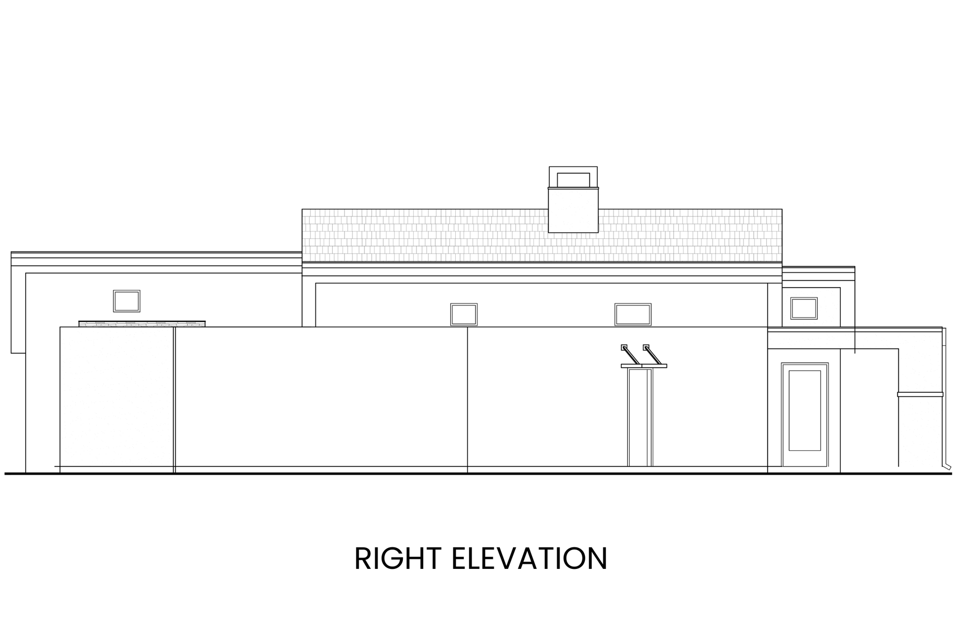 Mid-Century-Modern-Ranch-House-Plan-Right-Elevation-Rocky-Mountain-Plan-Company-Sunflower