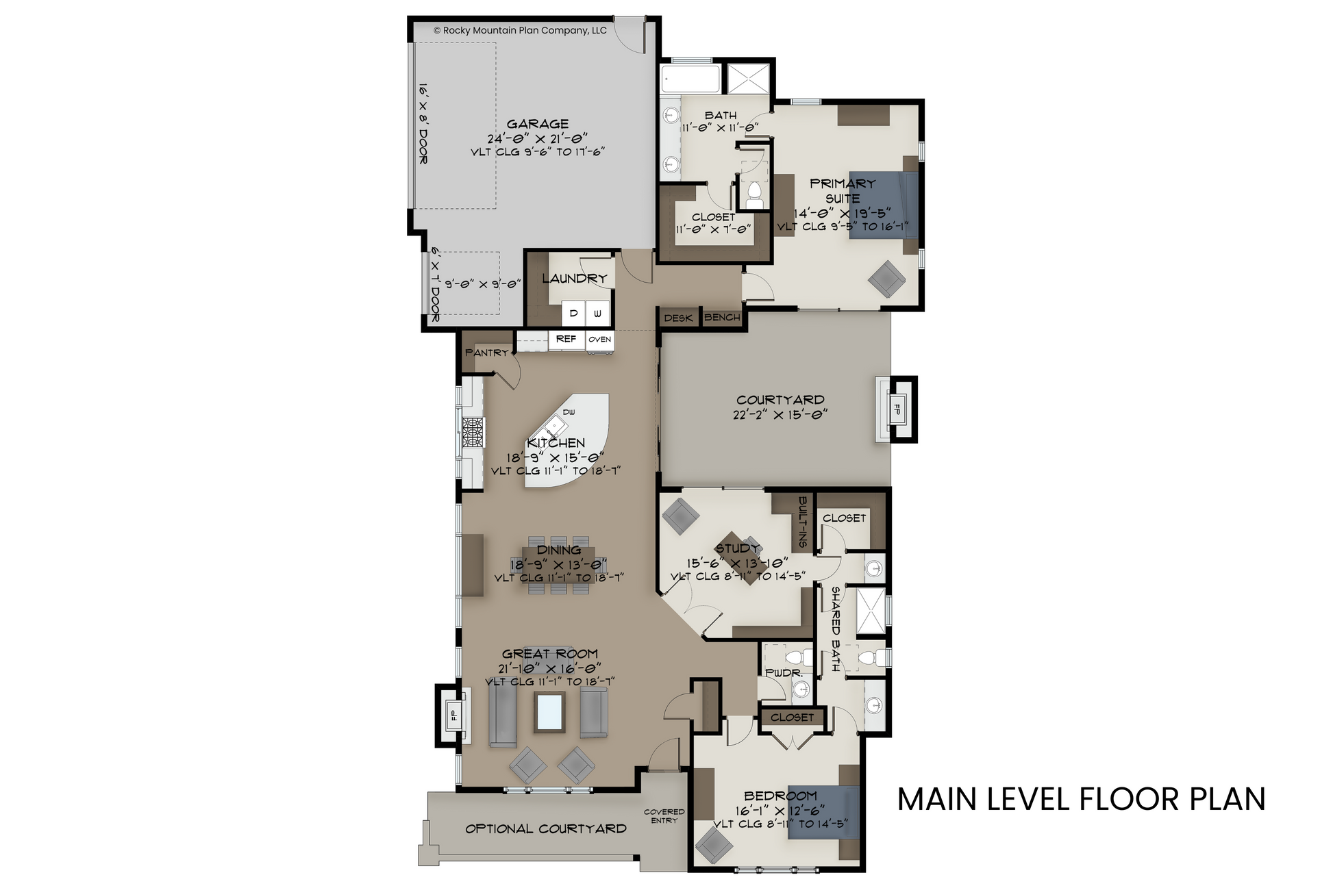 Modern-Courtyard-Ranch-Plan-Main-Level-Floor-Plan-Rocky-Mountain-Plan-Company-Dawn-Redwood