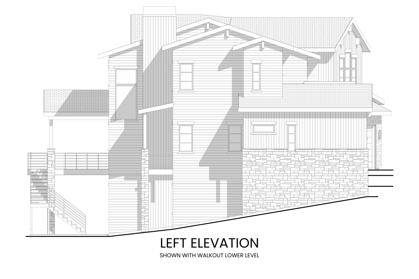 Modern-House-Plan-with-Four-Bedrooms-Left-Elevation-Rocky-Mountain-Plan-Company-Citadel-Peaks