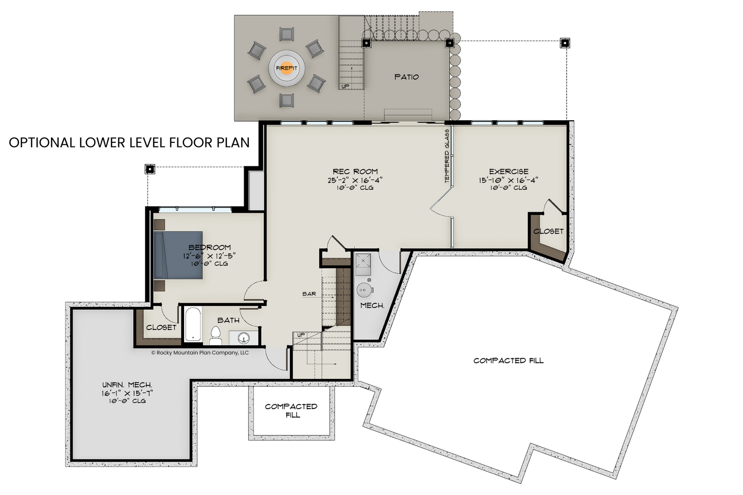 Modern-House-Plan-with-Four-Bedrooms-Lower-Level-Floor-Plan-Rocky-Mountain-Plan-Company-Citadel-Peaks