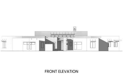 Modern-Minimalist-Ranch-Plan-for-Wide-Sites-Front-Elevation-Rocky-Mountain-Plan-Company-Crescent-Lake