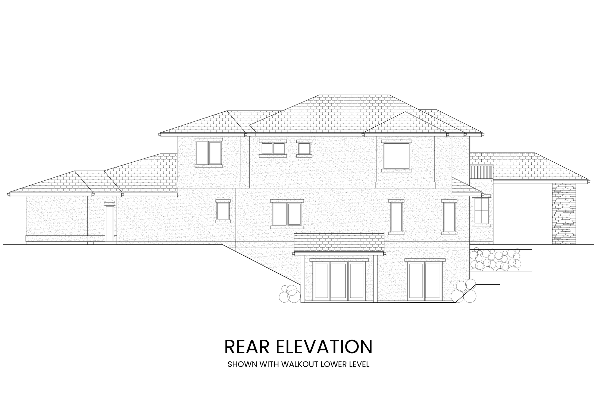 Modern-Prairie-Two-Level-Plan-Rear-Elevation-Rocky-Mountain-Plan-Company-Cathedral-Lake