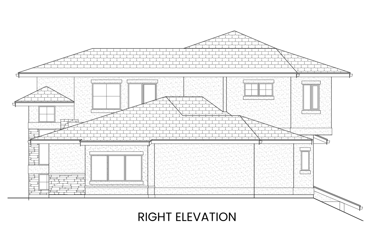 Modern-Prairie-Two-Level-Plan-Right-Elevation-Rocky-Mountain-Plan-Company-Cathedral-Lake