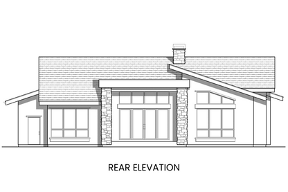 Modern-Ranch-Plan-with-Three-Bedrooms-and-Walkout-Expansion-Rear-Elevation-Rocky-Mountain-Plan-Company-Blue-River