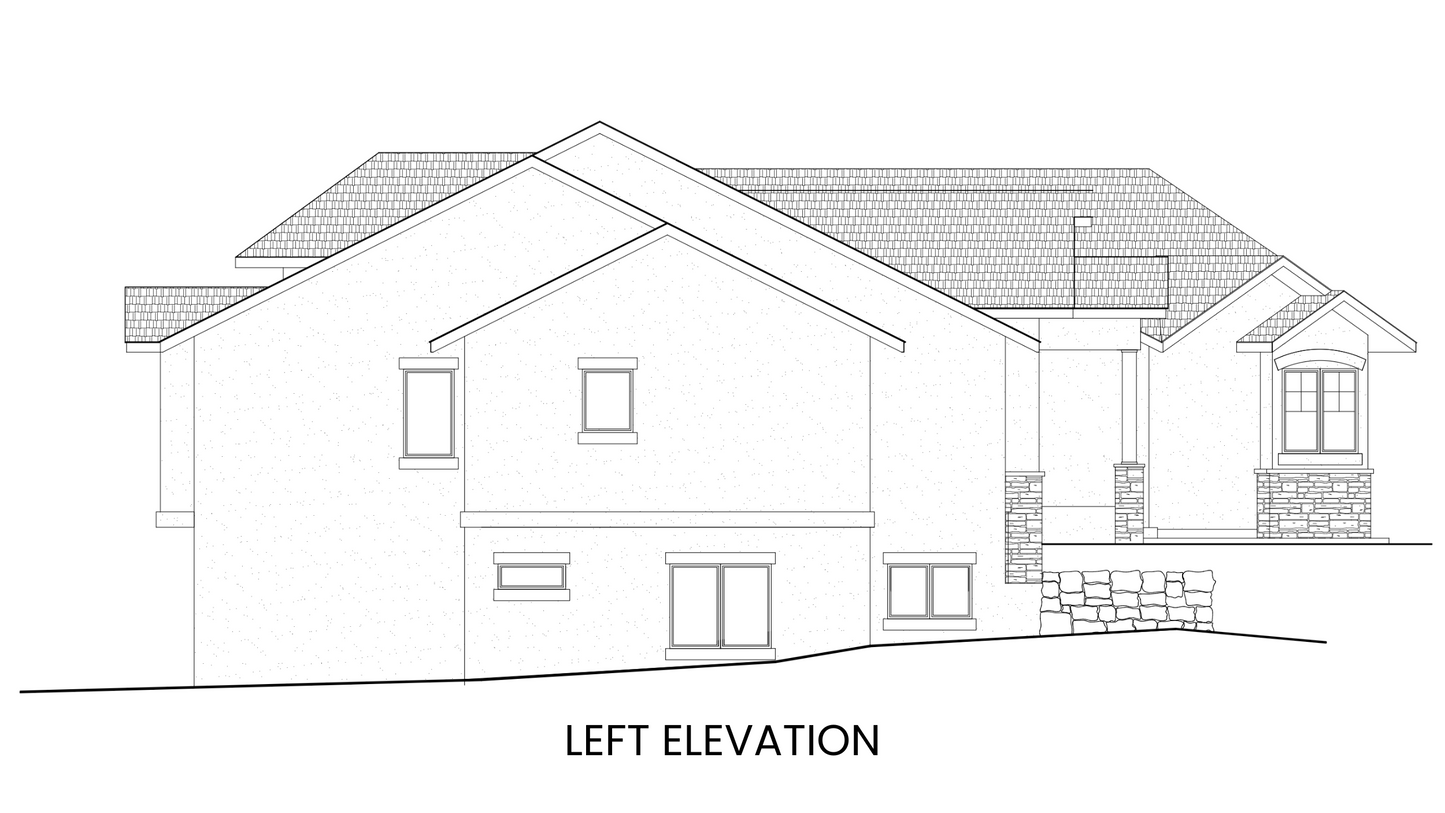 Luxe-Tuscan-House-Plan-Left-Elevation-Rocky-Mountain-Plan-Company-Roaring-Fork