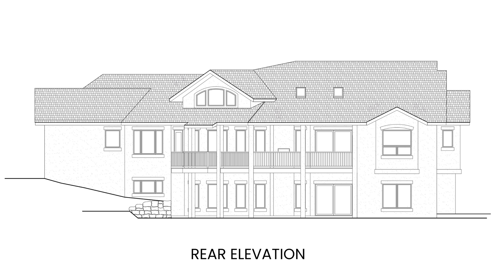 Luxe-Tuscan-House-Plan-Rear-Elevation-Rocky-Mountain-Plan-Company-Roaring-Fork