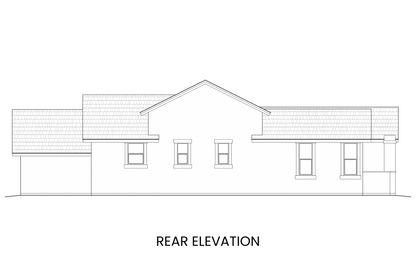 Rear elevation of Alice Lake highlighting the large windows and elegant roofline.