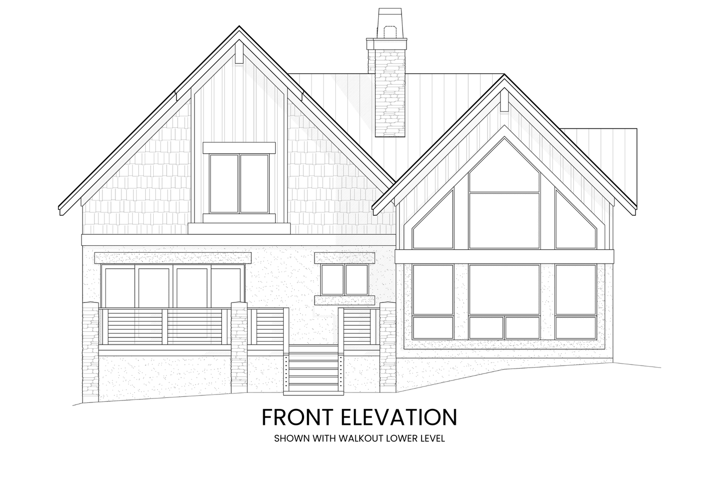 Three-Bedroom-Mountain-Chalet-Vacation-Plan-Front-Elevation-Rocky-Mountain-Plan-Company-Alpine-Sorrel