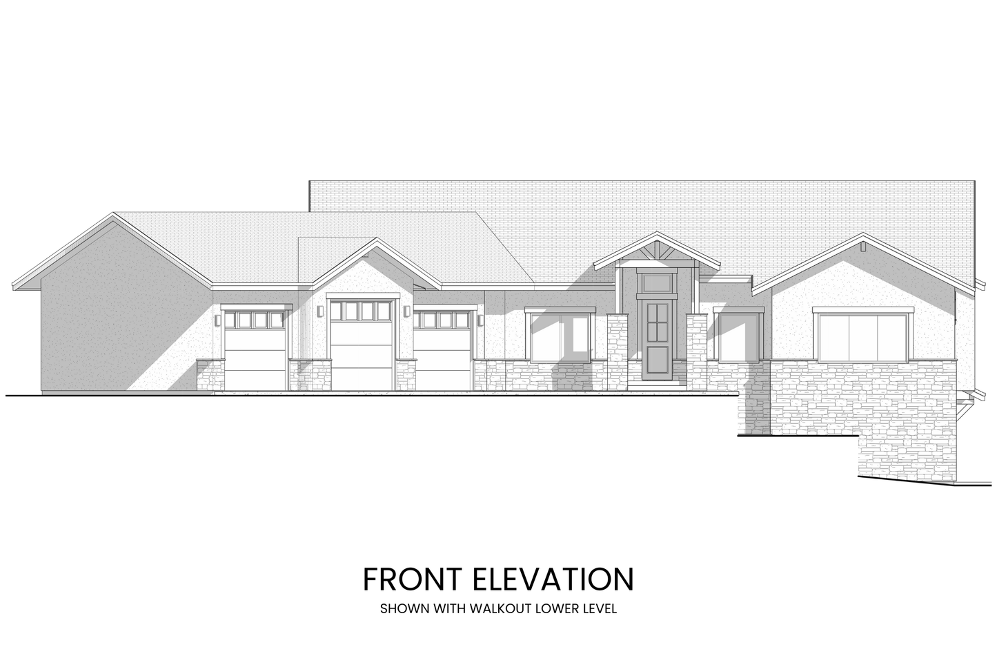 Three-Bedroom-Open-Floor-Plan-with-Lower-Level-Expansion-Front-Elevation-Rocky-Mountain-Plan-Company-Dudley-Lake