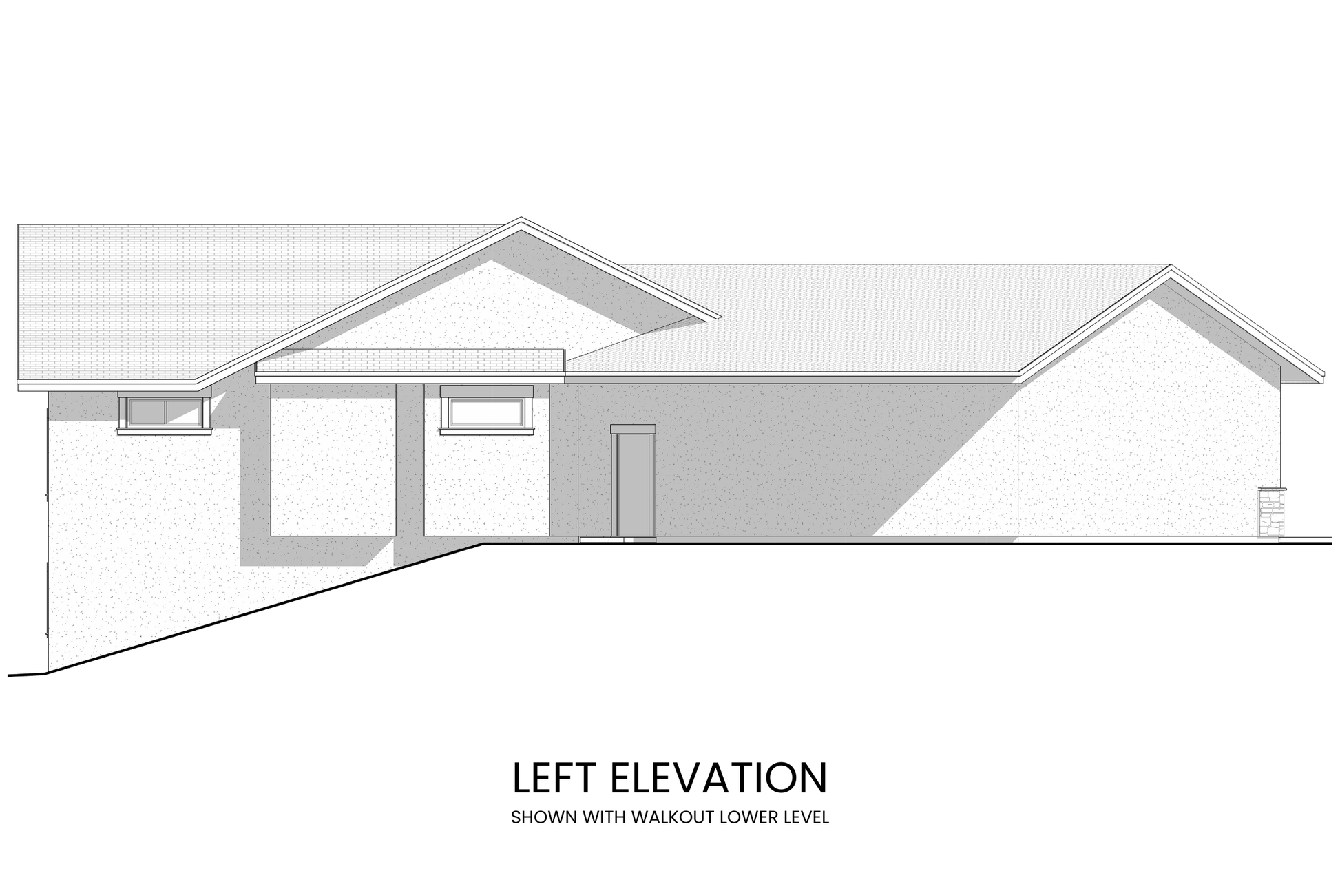 Three-Bedroom-Open-Floor-Plan-with-Lower-Level-Expansion-Left-Elevation-Rocky-Mountain-Plan-Company-Dudley-Lake