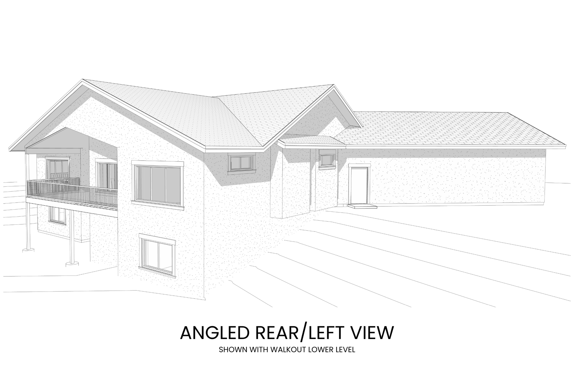 Three-Bedroom-Open-Floor-Plan-with-Lower-Level-Expansion-Rear-Left-View-Rocky-Mountain-Plan-Company-Dudley-Lake