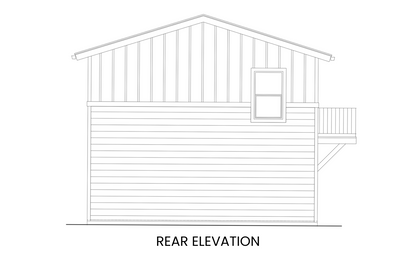 Two-Bedroom-Carriage-House-Plan-Garage-Level-Rear-Elevation-Rocky-Mountain-Plan-Company-Dandelion